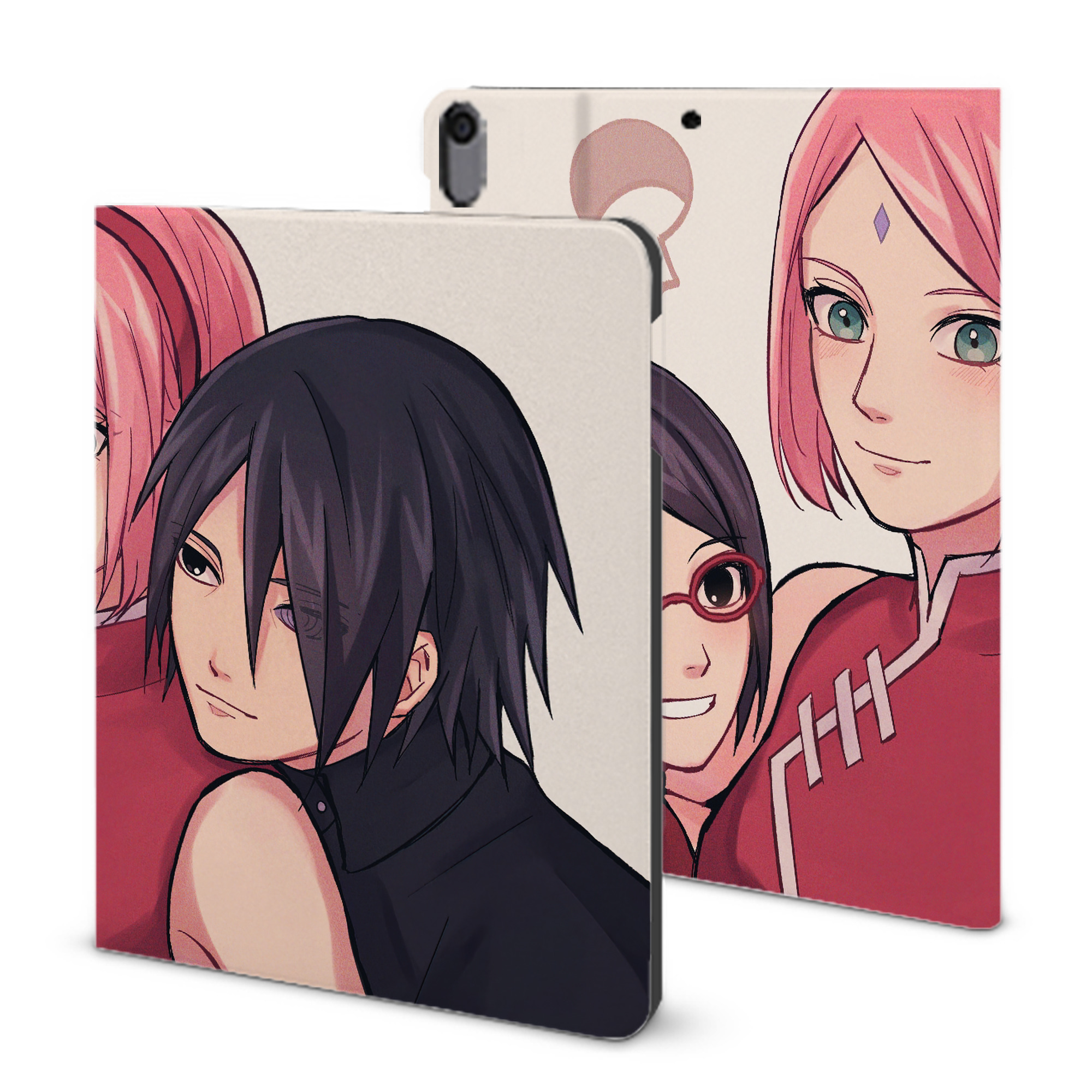 （画像用） NARUTO -ナルト- NARUTO -ナルト- 疾風伝 IPad ケース ブック型 PUレザー TPU 耐衝撃 軽量 薄型 ペン収納なし 全面保護 IPad 各モデル対応
